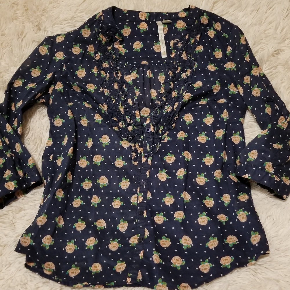 Chambray LC 3/4 Top XS